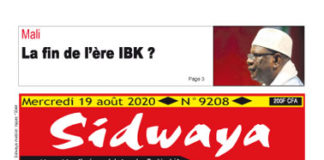 Une Sidwaya du 19 08 2020