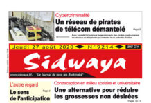 Une sidwaya du 27 08 2020