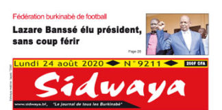 Une sidwaya du 24 08 2020
