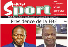 Une Sidwaya Sport du 11 août 2020