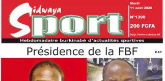 Une Sidwaya Sport du 11 août 2020