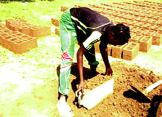 Confection des briques: Une passion pour Sandrine Doulkom et Léontine Yelkouni