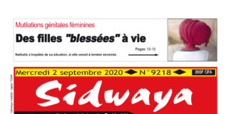 Une Sidwaya du mercredi 02 septembre 2020
