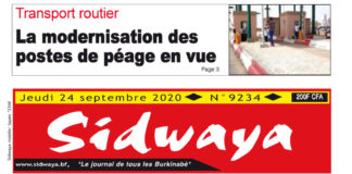 Une du 24-08-2020