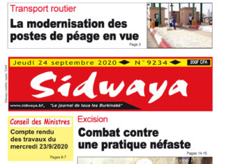 Une du 24-08-2020