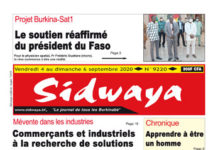 Une sidwaya du 04 09 2020