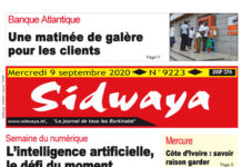 Une sidwaya du 09 09 2020