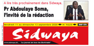 Une du 11-09-2020