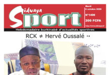 Une Sidwaya Sport du mardi 06 octobre 2020