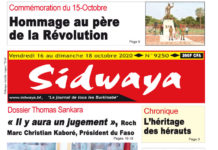 Une Sidwaya du 16 10 2020
