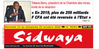 Une du 23-10-2020