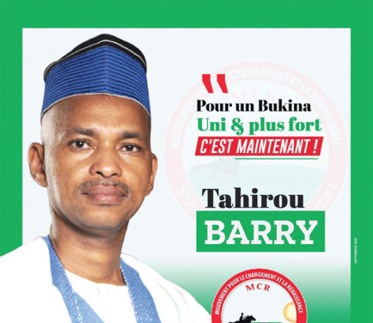 Interview du candidat Tahirou BARRY