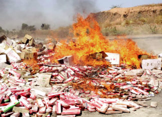 Répression de la fraude : 360 millions de cigarettes incinérées