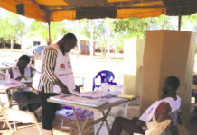 Faible affluence dans l’après-midi, à l’arrondissement n°4 de Ouaga