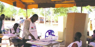 Faible affluence dans l’après-midi, à l’arrondissement n°4 de Ouaga