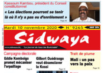 Une Sidwaya du 10 11 2020