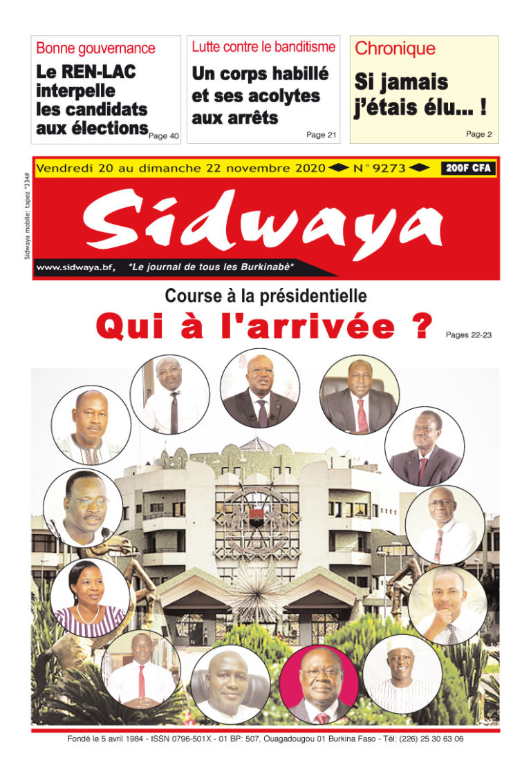 Une du 20-11-2020