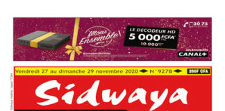 Sidwaya du 27 11 2020