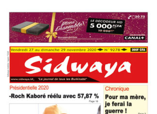 Sidwaya du 27 11 2020