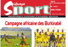 Une Sidwaya Sport du 01-12-2020