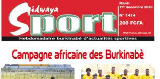 Une Sidwaya Sport du 01-12-2020