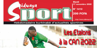 Une Sidwaya Sport du mardi 17 novembre 2020