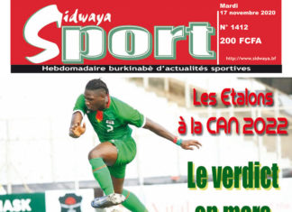 Une Sidwaya Sport du mardi 17 novembre 2020