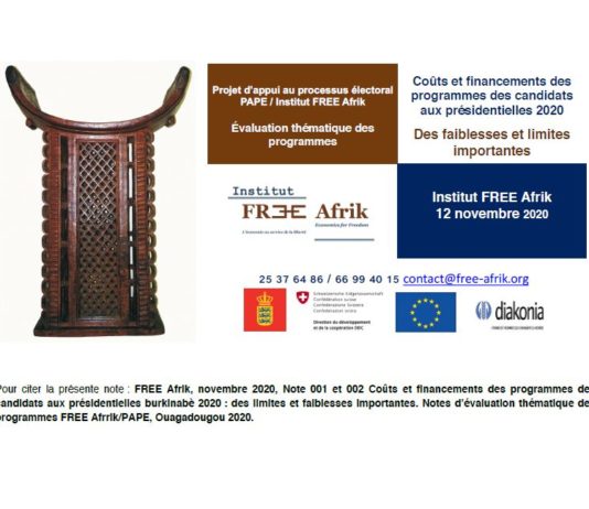 Programmes politiques des candidats: A combien comptent-ils construire le Burkina du prochain quinquennat ?