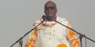 Roch Kaboré accueilli en triomphe à Manga