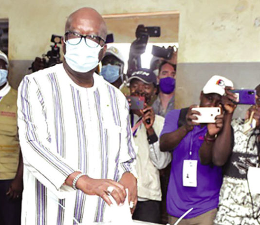 Election présidentielle 2020 : Roch Kaboré réélu avec 57,87% au 1er tour (provisoire)