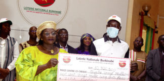Loterie nationale burkinabè : plus de 80 millions F CFA pour Frédéric Zida
