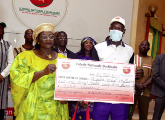 Loterie nationale burkinabè : plus de 80 millions F CFA pour Frédéric Zida