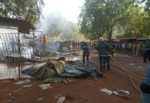 Incendie aux abords du marché central de Koudougou: Des boutiques réduites en ruines