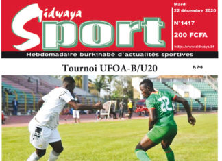 Une sport du 22-12-2020