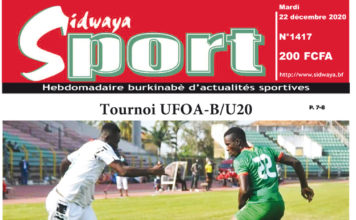 Une sport du 22-12-2020