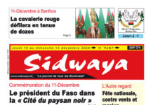 Une sidwaya du 10 12 2020