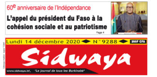 Une du 14-12-2020