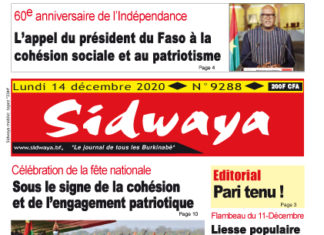Une du 14-12-2020