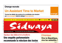 Une Sidwaya du vendredi 18 au dimanche 20 décembre 2020