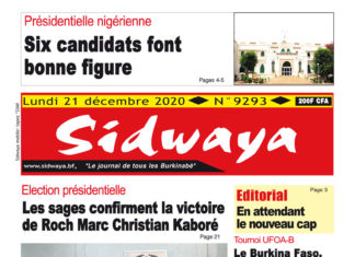 Une Sidwaya du 21 12 2020