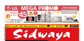 Une Sidwaya du 30 12 2020