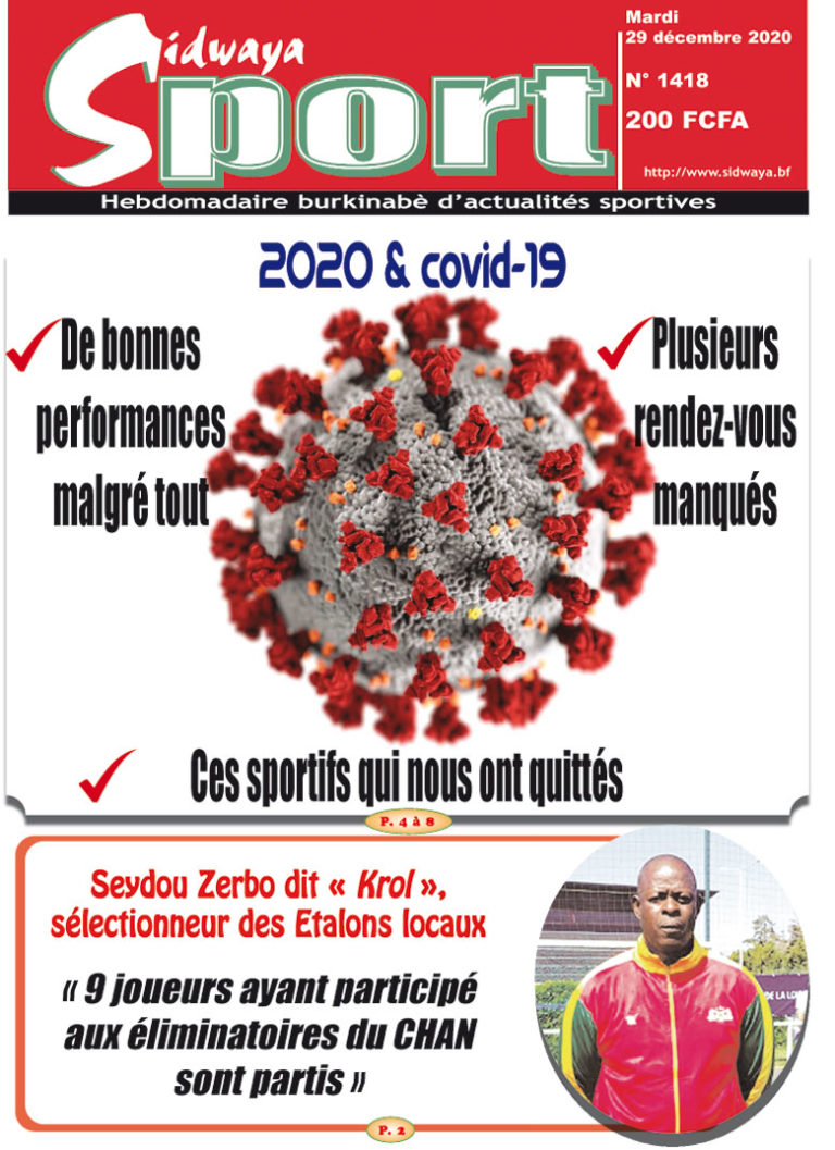 Une Sidwaya Sport du 29 décembre 2020