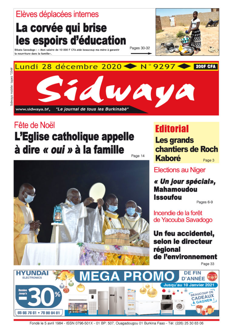 Une du 28-12-2020