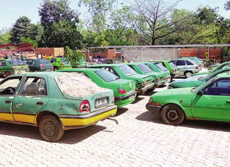 Bobo-Dioulasso: une centaine de taxis à gaz mis en fourrière