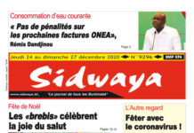 Une Sidwaya du 24 12 2020