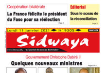 Une Sidwaya du 11 01 2021