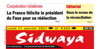 Une Sidwaya du 11 01 2021