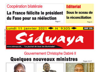 Une Sidwaya du 11 01 2021