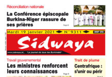 Une Sidwaya du 19 01 2021