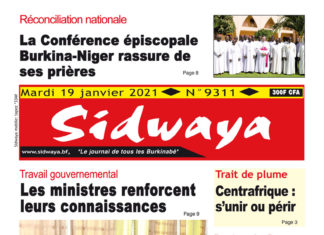 Une Sidwaya du 19 01 2021